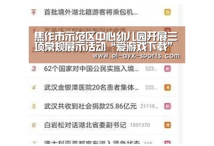 焦作市示范区中心幼儿园开展三项常规展示活动“爱游戏下载”(图2) 爱游戏下载